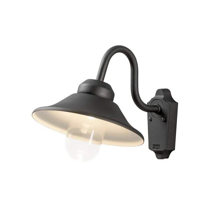 Outlet Vega Vägglykta LED 230-240V, 8W, IP44, Svart, Konstsmide