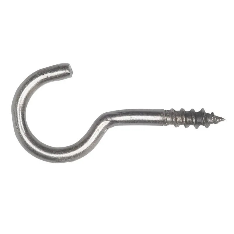 Fynd Skruvkrok Rostfri 40mm 5st, Bårebo 154404
