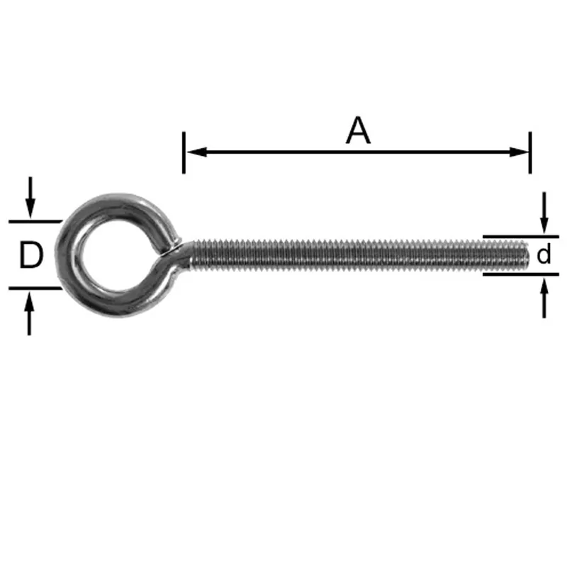 I lager SKRUVÖGLA 5002 FZB M10X100 2ST
