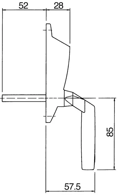 ASSA Säkerhetshandtag 876S CH H CYL Höger Rabatt