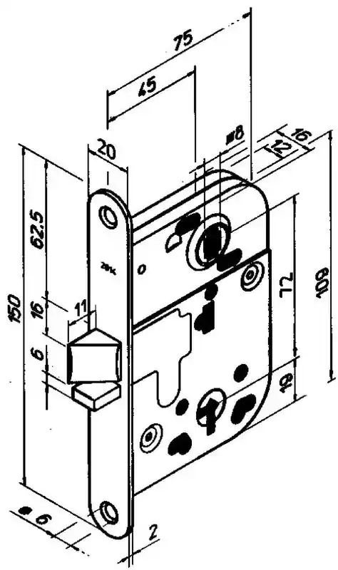 ASSA Låshus Abloy 2014 1 Nyckel Epoxi Extra rabatt