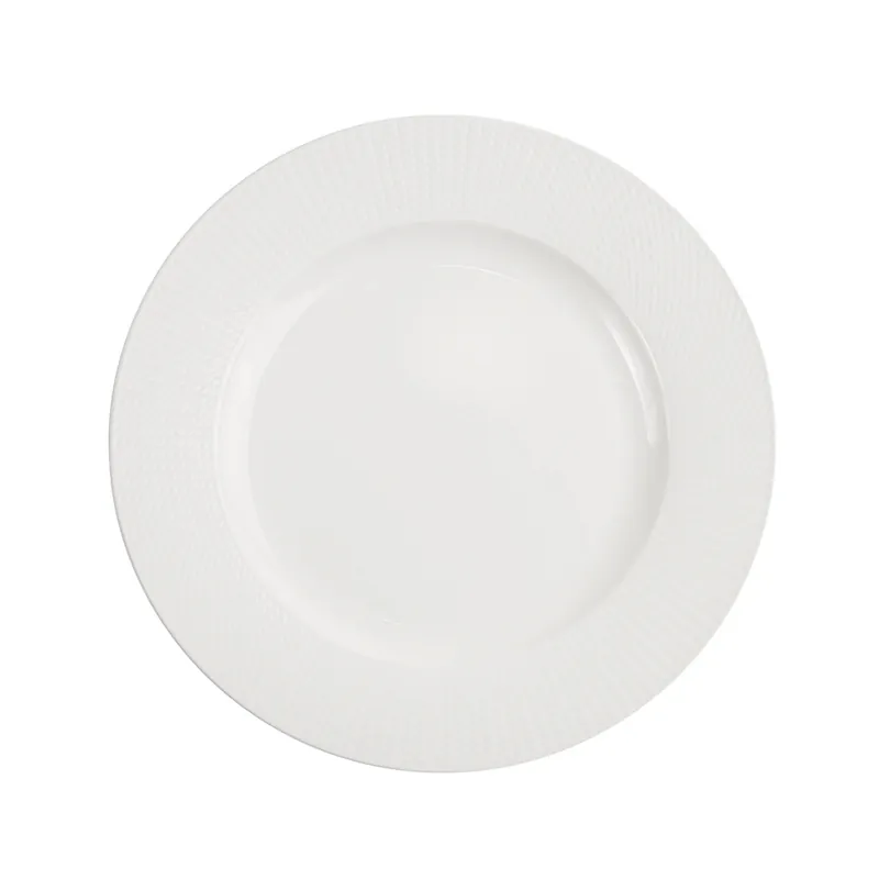 Tallrik Flat 17cm Victoria Vit 6st Exxent 33344 I lager