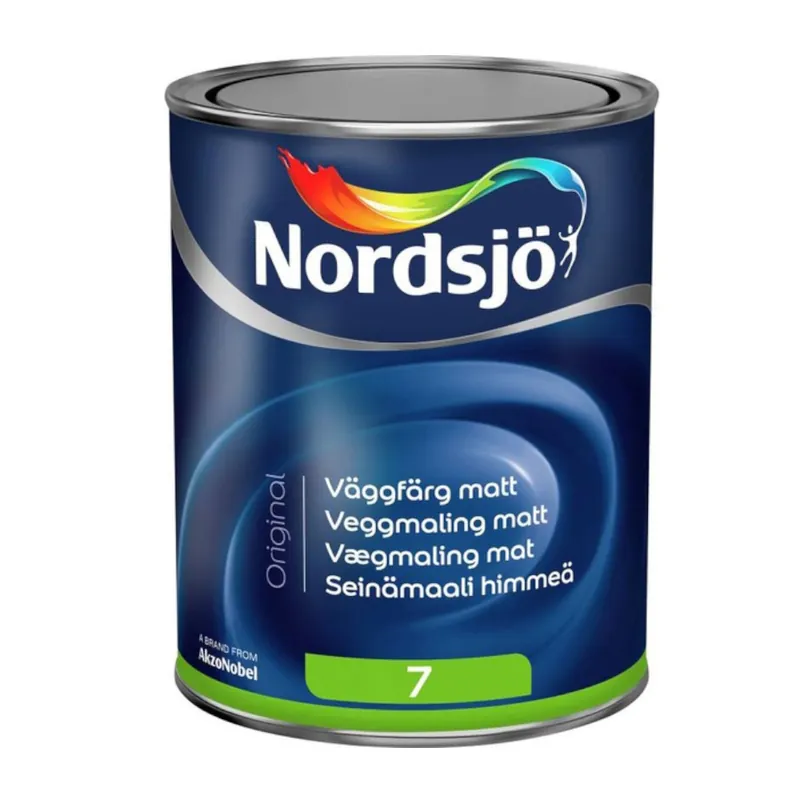 Väggfärg Orginal Vit Matt G7 1L, Nordsjö Billig