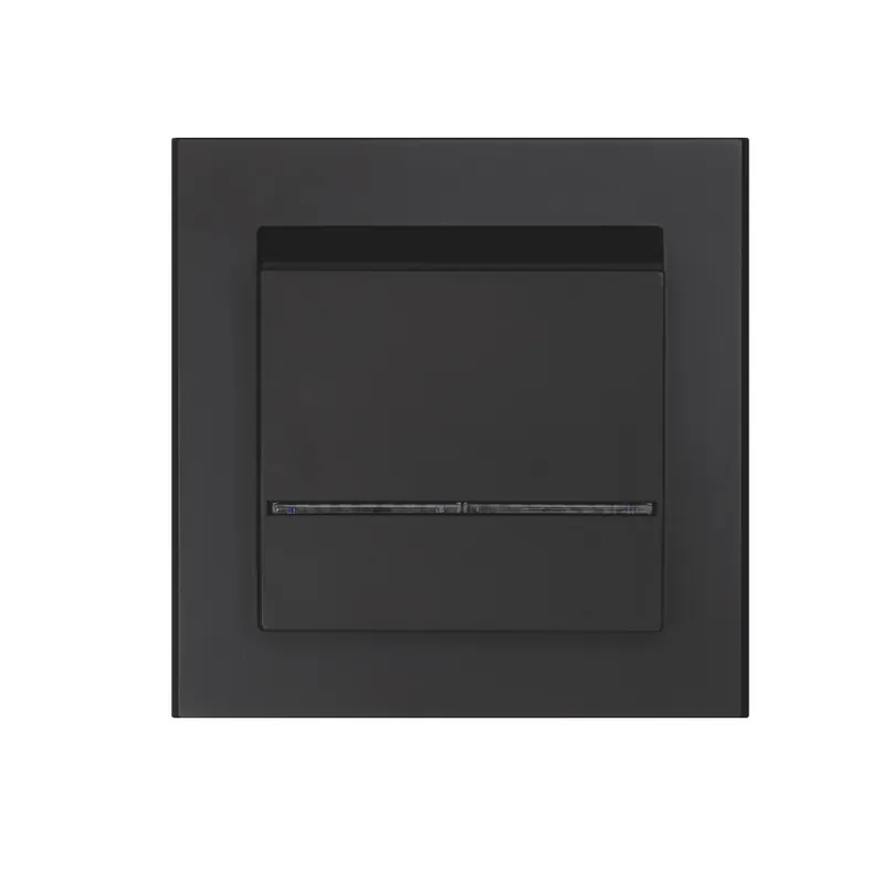 Hotellkortsbrytare Optima 2 Pol, Svart, Malmbergs 1894455 Snabb leverans