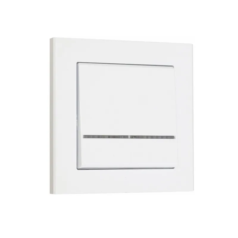 Strömbrytare Optima 1 Pol/Trapp Vit, Snabbkoppl, Malmbergs 1894402 I lager