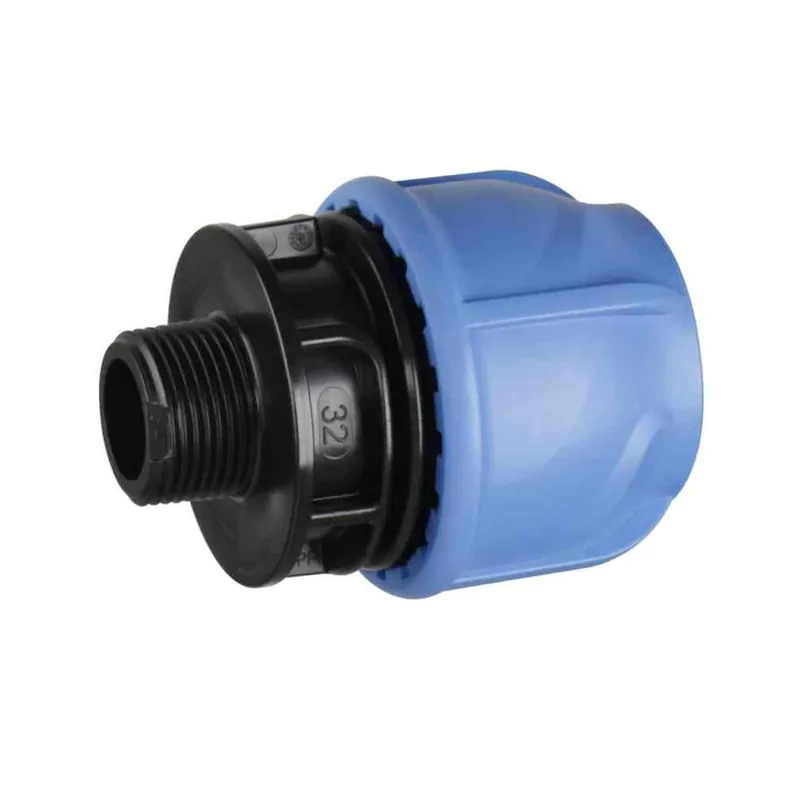 Populär PEM Koppling Av Polypropen Rak Utvändig Gänga 32mmxG25 Plast Gelia