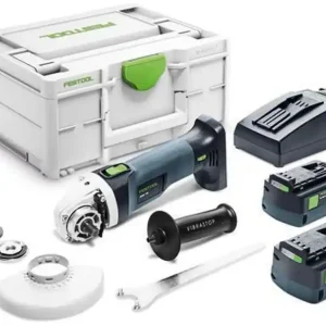 Festool Vinkelslip 18 V AGC 18-125 5,0 EBI-Plus (2x5,0ah) Säker betalning