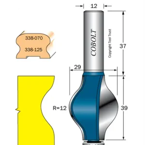 Beställ idag Cobolt Profilfräs R=12 D=29 L=39 S=12