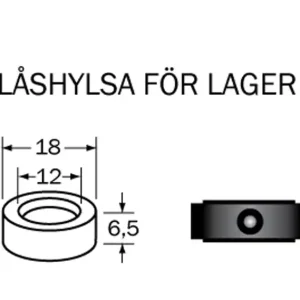 Cobolt LH-1812 Låshylsa 12 x 18 mm Premium