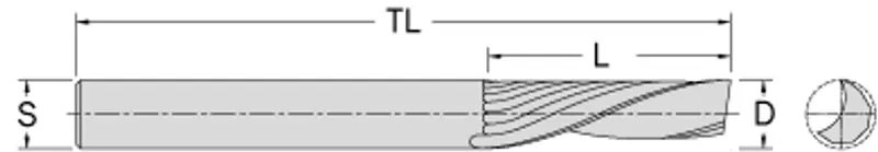 Kampanj Cobolt Spiralfräs D=4 L=20 TL=64 S=6