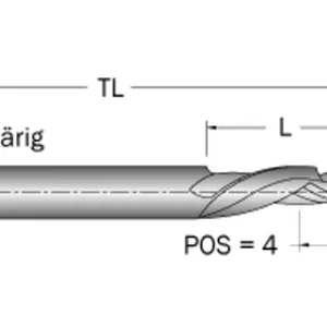 Cobolt Spiralfräs D=6 L=22 TL=64 S=6 Expressleverans