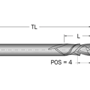 Billig Cobolt Spiralfräs D=8 L=22 TL=64 S=8