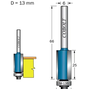 Billig Cobolt Kantfräs D=13 L=25 TL=66 S=6
