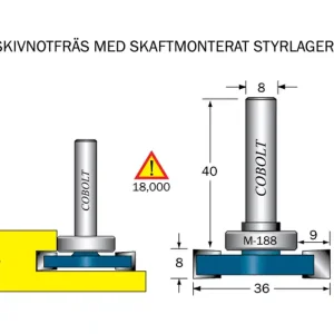 Köp online Cobolt Skivnotfräs L=8 F=9 D=36 S=8