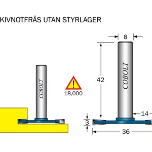 Köp online Cobolt Skivnotfräs L=3 D=36 S=8