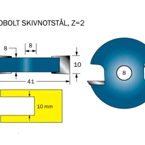 Cobolt Notskiva L=10 D=41 Z=2 Sista chansen