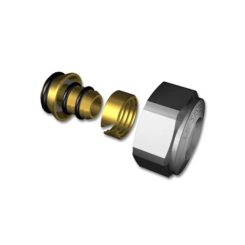 LK Anslutningskoppling PE-X/PAL RF 12x2,0mmxGE20 Expressleverans