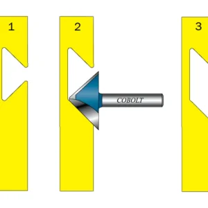 Utförsäljning Cobolt Fingergreppsfräs 45° D=33 L=23 S=8