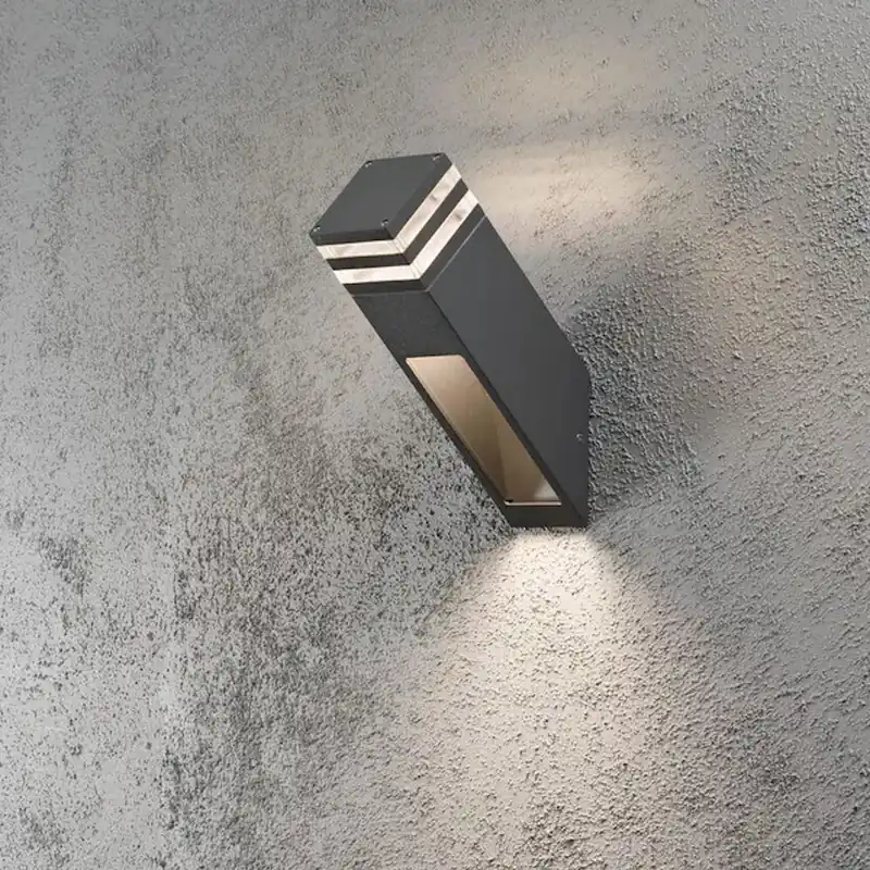 Billigare Massa Vägglykta LED 8W 230-240V IP54 Mörkgrå Konstsmide