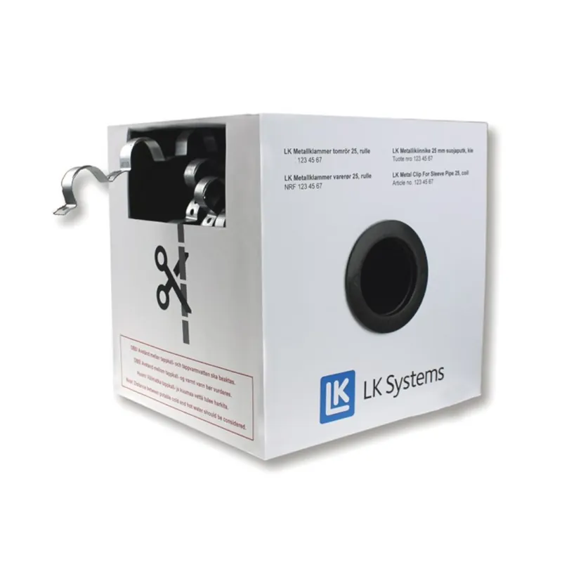 Sänkt pris LK Metallklammer För Tomrör 25mm Rulle