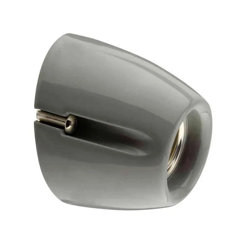 Porslinsarmatur Ifö Basic Sned Sockel 100W IP20 E27 Grå Ifö Electric Snabb leverans