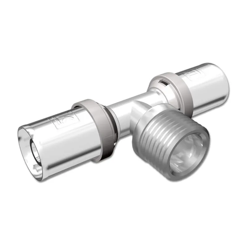 Nedsatt pris LK PressPex T-Koppling Utvändig Gänga Avstick A63mmxR50