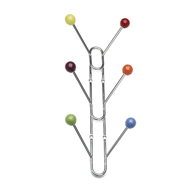 Klädhängare Benny 6-Krok, Krom/Blandade Färger, Habo 16258 Utförsäljning