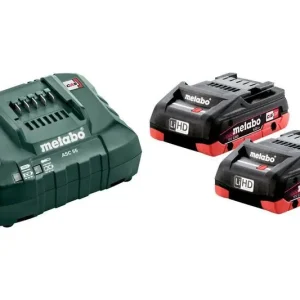 Kampanjpris Metabo BAS-SET 2 x LiHD 4,0ah 18V