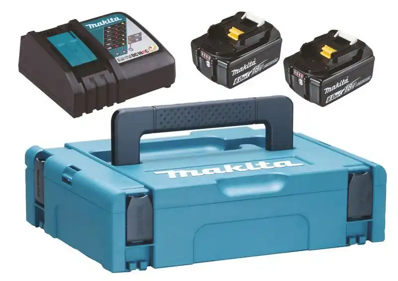 Makita 198116-4 Powerpack 18V 2xBL1860B DC18RC MAKPAC Handla nu