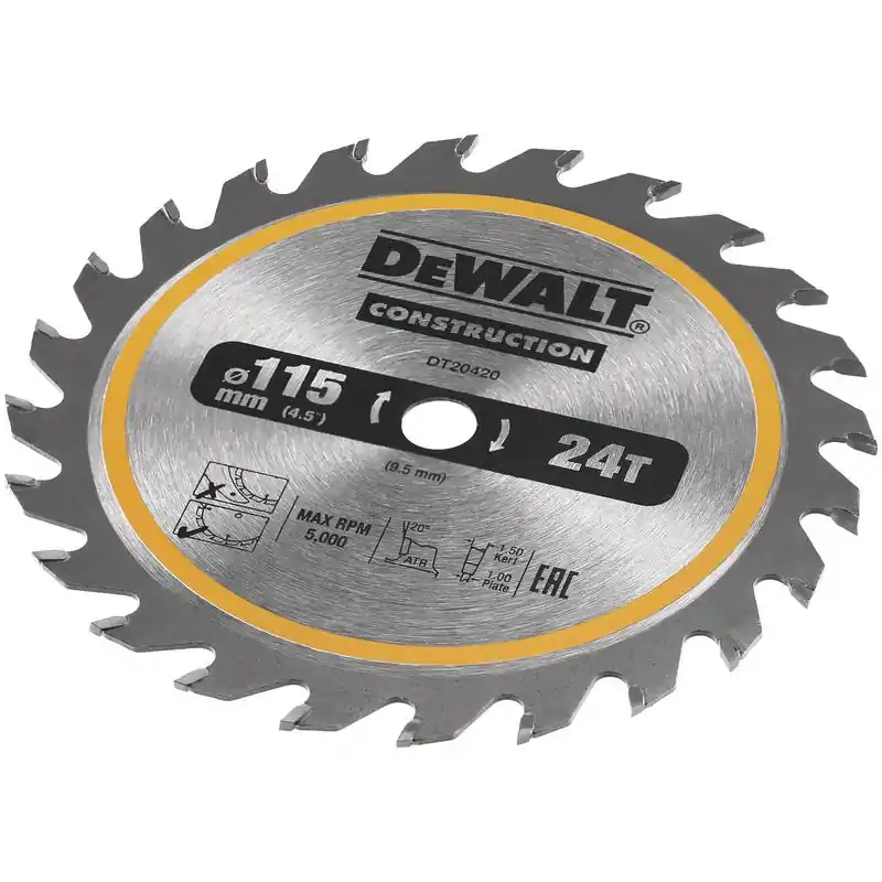 Populärt val DeWalt DT20420 Sågklinga TCT 24T 115mm
