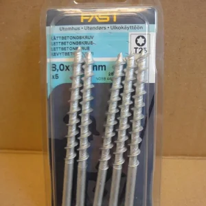 Lättbetongskruv Ruspert, 8x100mm, 5st, Fast 285713 Beställ nu