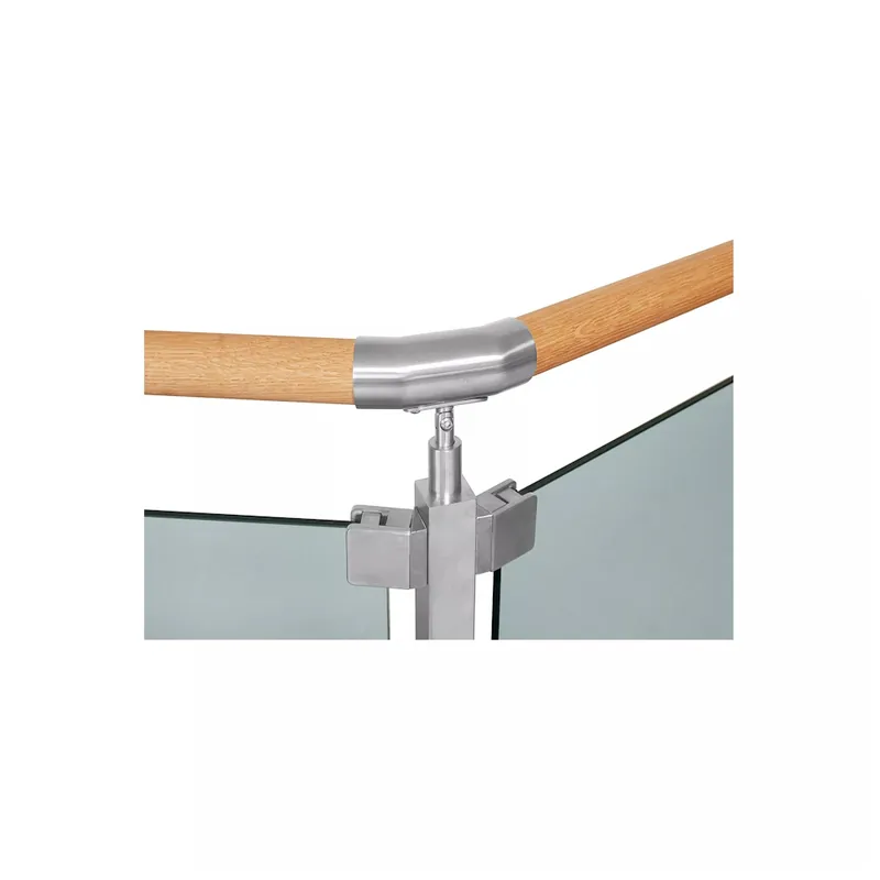 Sänkt pris Hörnstolpe 45° Glasräcke Bertil Jabo 3600