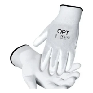 MÅLARHANDSKE QPT NYLON/PU VIT STL11 Billig