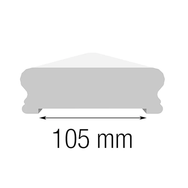 Kundfavorit Arnö Överliggare Grundmålad 2400x140x45mm Jabo 26017