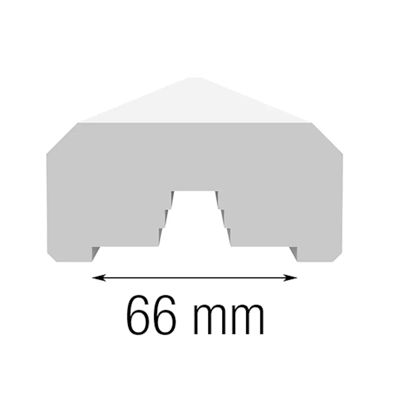 Rea Arnö Över/Underliggare Grundmålad 2400x95x45mm Jabo 26160