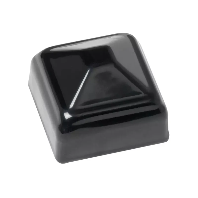 risnedsättning Stolplock Plåt För Metallstaket 50x50mm Svart Jabo 34021