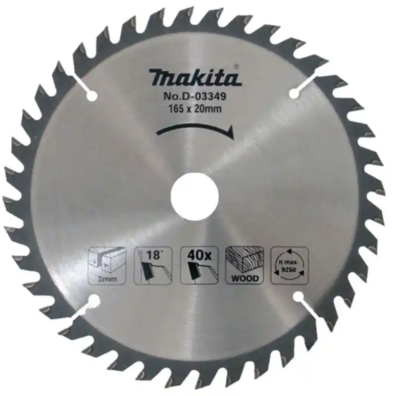 Makita D-03349 Sågklinga HM 165x20x2mm 40T Rabatter