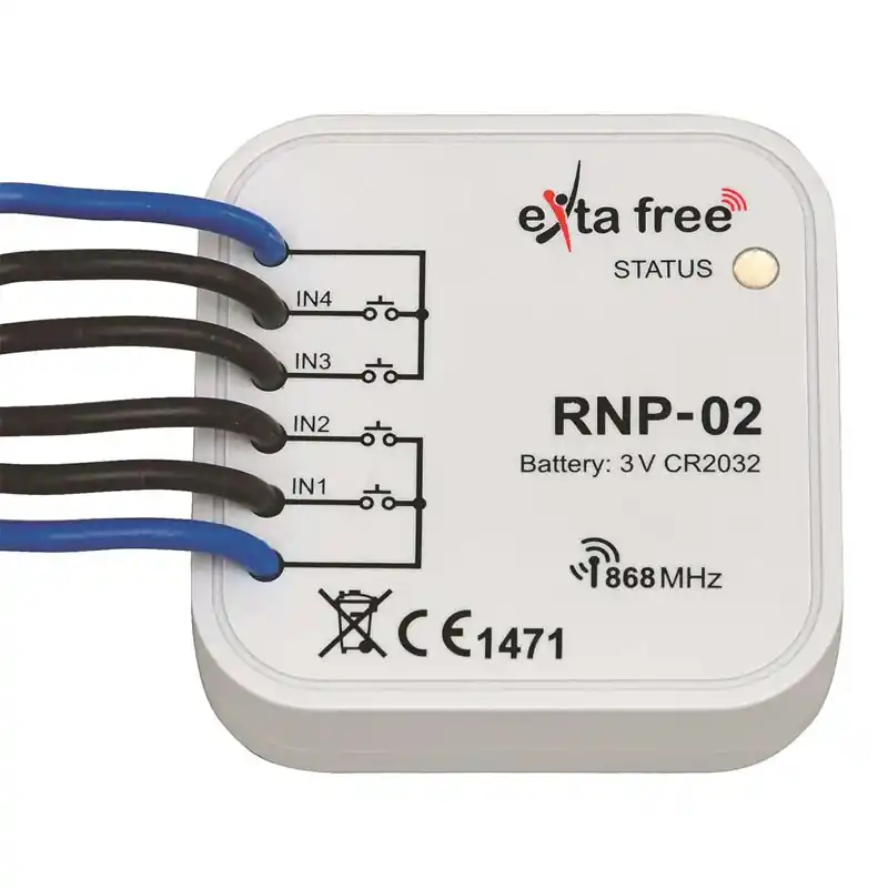 Kundfavorit Sändare 4 Kanal, 868.32Mhz, Batteri, Malmbergs 9952015