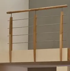 SKYDDRÄCKE BOK TRÄ STÅL 3M Beställ nu