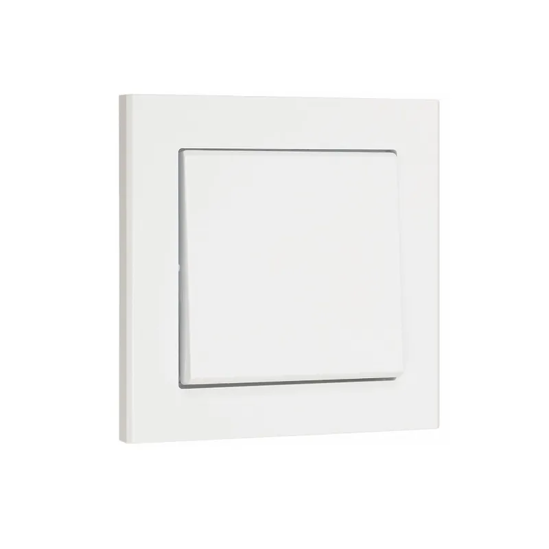 Strömbrytare Optima Tryck, Vit, Skruvanslutning, Malmbergs 1894508 Snabb leverans