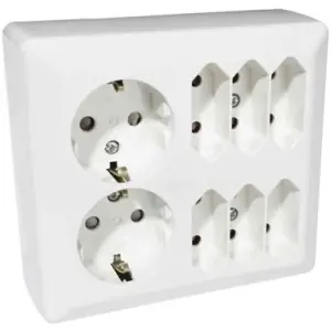 Köp online VÄGGUTTAG ELKO RS 2 JORD+6 EURO UTP