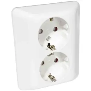 I lager VÄGGUTTAG ELKO RS 2-V JORD LÅG MOD