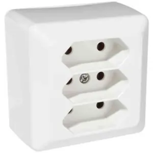 Lågt pris VÄGGUTTAG ELKO RS 3-V EURO UTP