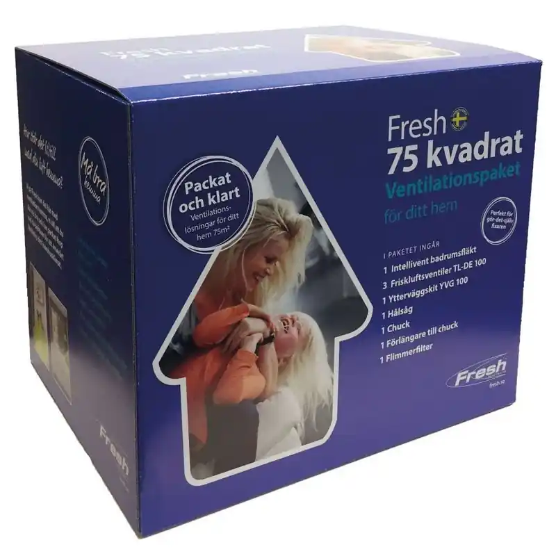 Nedsatt pris Fresh Ventilationspaket 75kvm