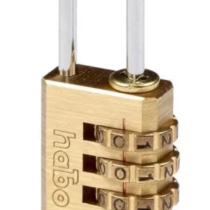 Bästa pris Habo Hänglås 203-21 Kombi Mässing SB