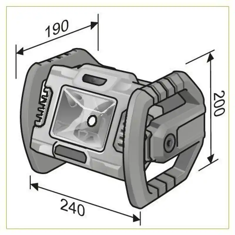 Flex Byggplatslampa LED CL2000 18.0 (utan batteri) Erbjudande