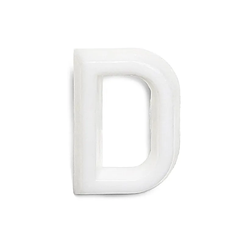 Beställ idag Bokstav D 1002 Vit, 10st, Habo 22814