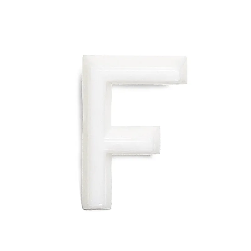 Outlet Bokstav F 1002 Vit, 10st, Habo 22830