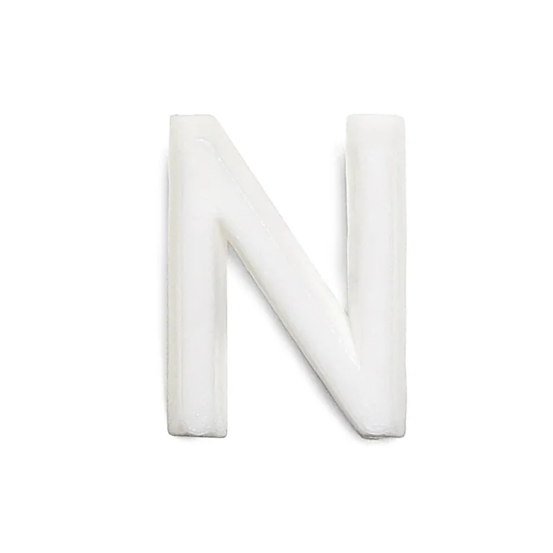 Begränsat erbjudande Bokstav N 1002 Vit, 10st, Habo 22913