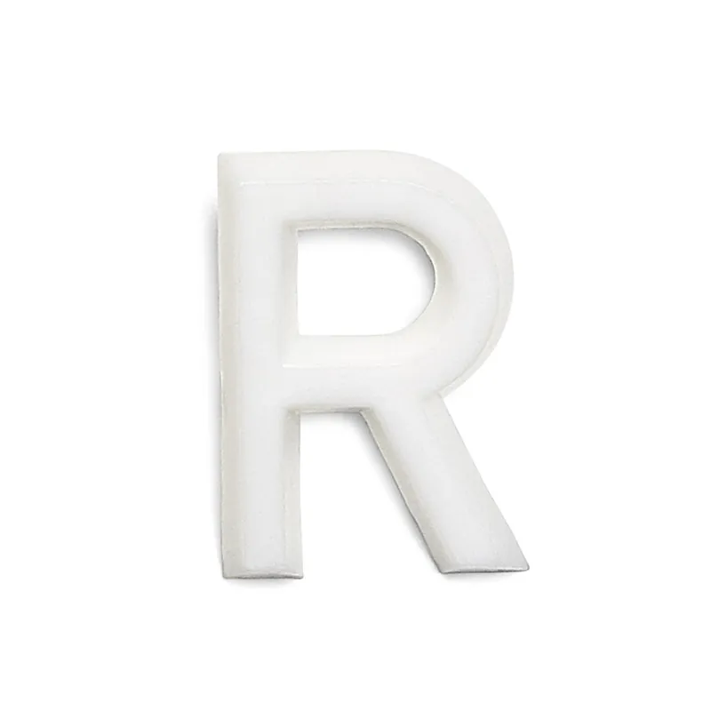 Bokstav R 1002 Vit, 10st, Habo 22954 Fri frakt